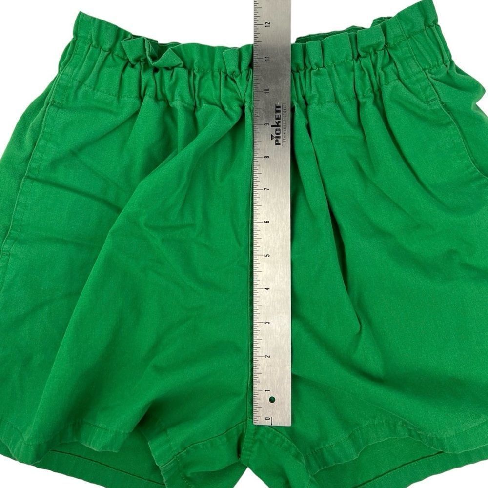 Urban Outfitters Kelly Green Paper Bag Shorts Elastic Waist Size Small - Picture 5 of 9